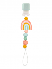 Rainbow Silicone Pacifier Clip