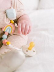 Rainbow Silicone Pacifier Clip