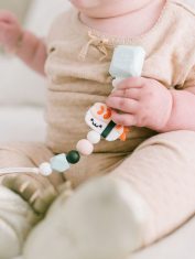 Ebi Sushi Silicone Pacifier Clip